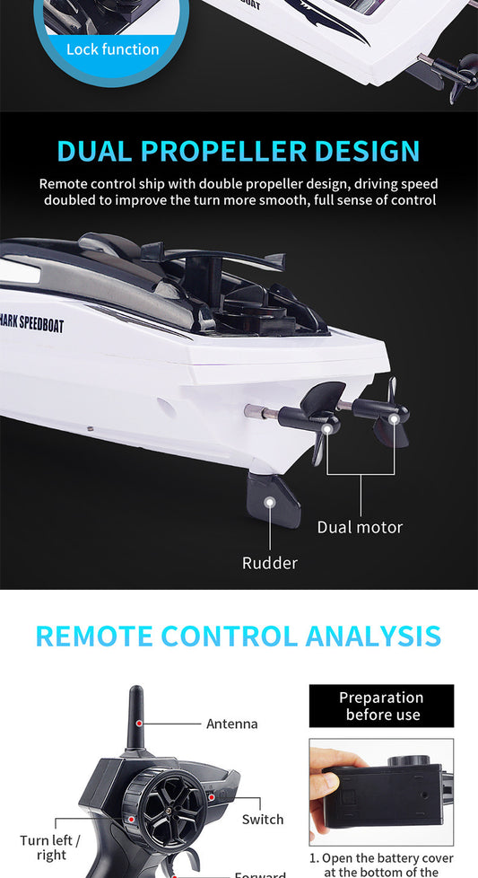 Remote Controlled Shark Boat